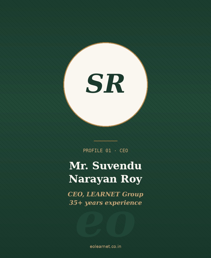 Mr. Suvendu Narayan Roy - CEO, LEARNET Group of Organisations